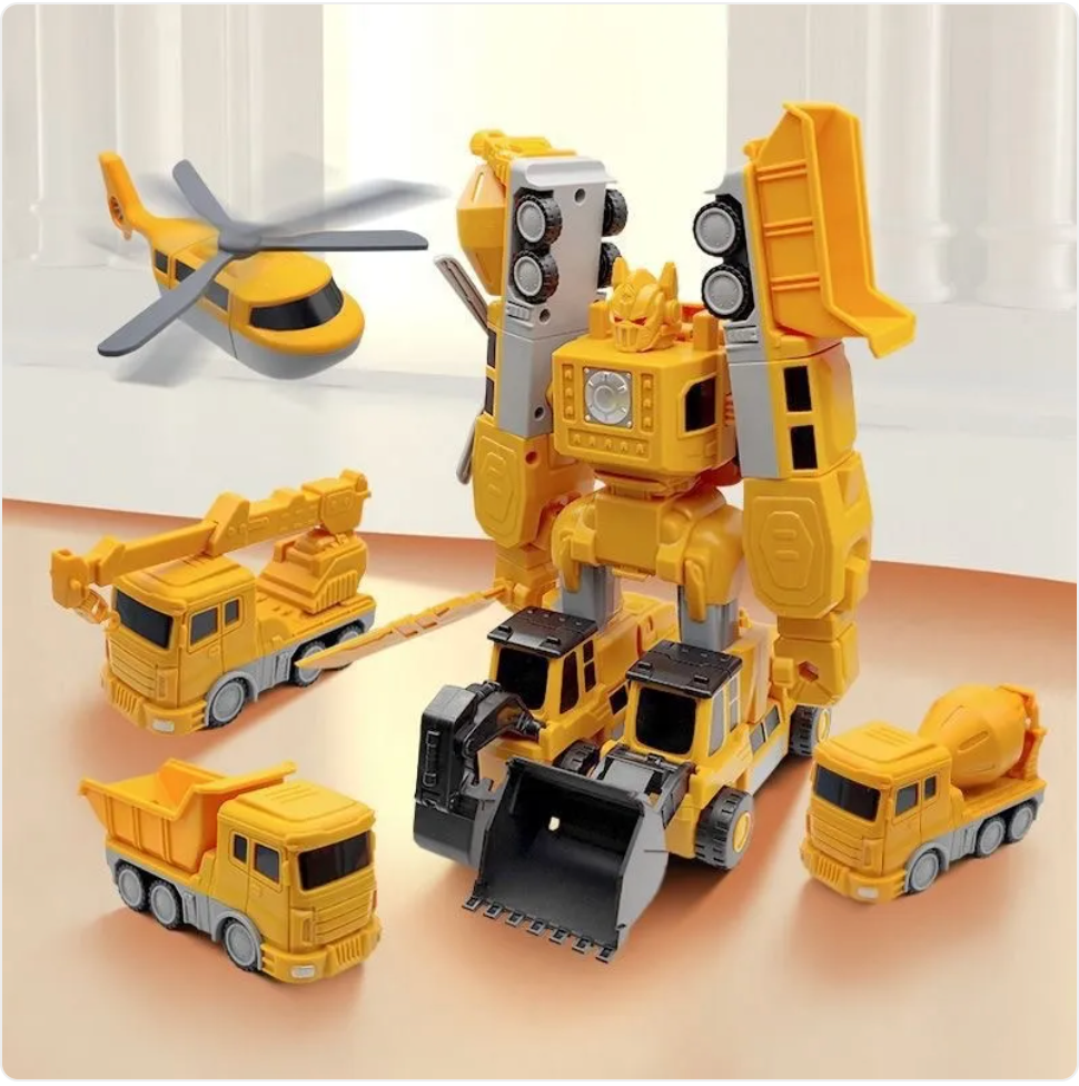 Magnetic Building Blocks Set for Kids – 35-Piece Engineering or Military Series, Ages 4–6