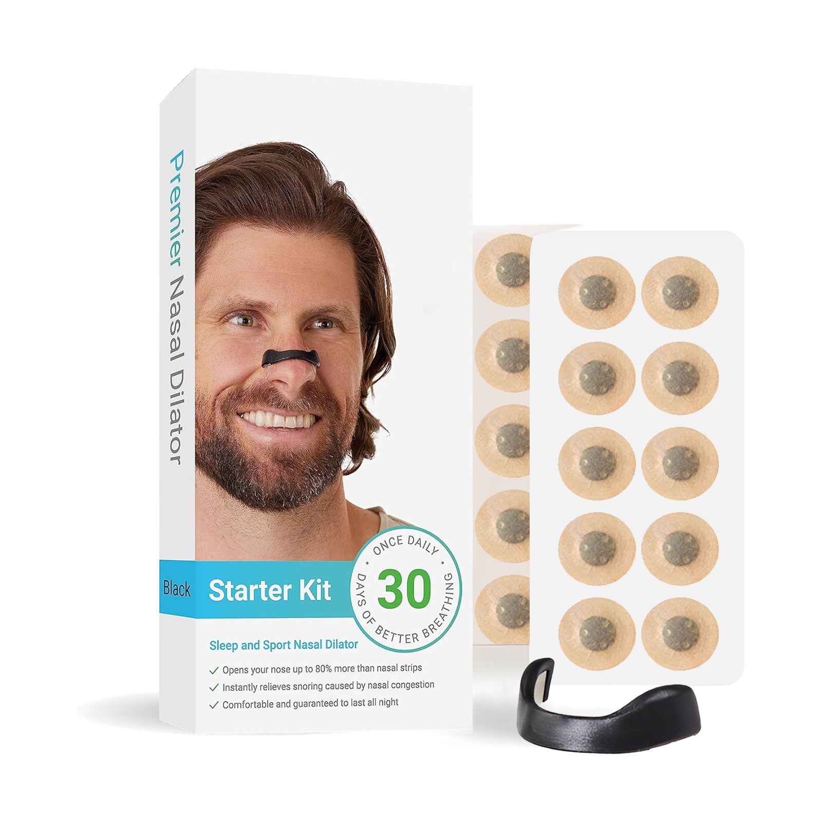Magnetic Nasal Dilator Strips for Better Sleep & Snoring Relief – Multiple Pack Sizes
