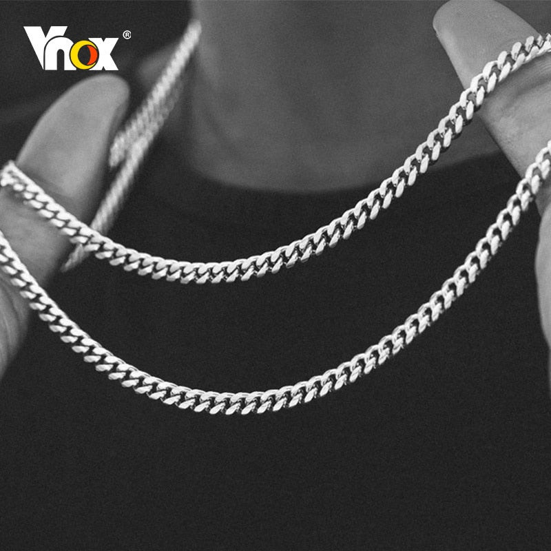 Twisted Rope Figaro Chain Necklace for Men – Premium Stainless Steel, Cuban Style