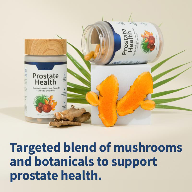Nitric Oxide & Saw Palmetto Supplement Capsule Set – Energy, Circulation & Prostate Support