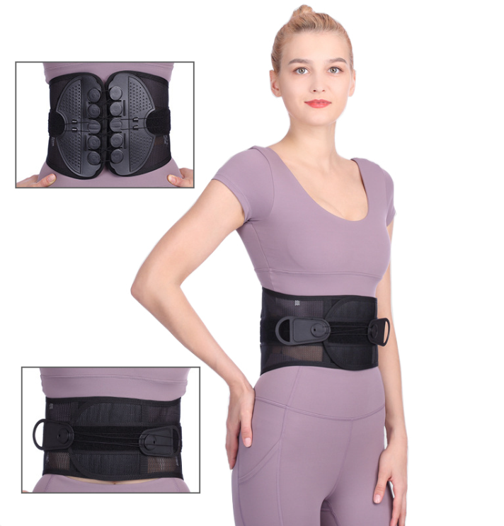 Double Pull Lumbar Support Belt – Adjustable Compression, Back Pain Relief, Posture Correction