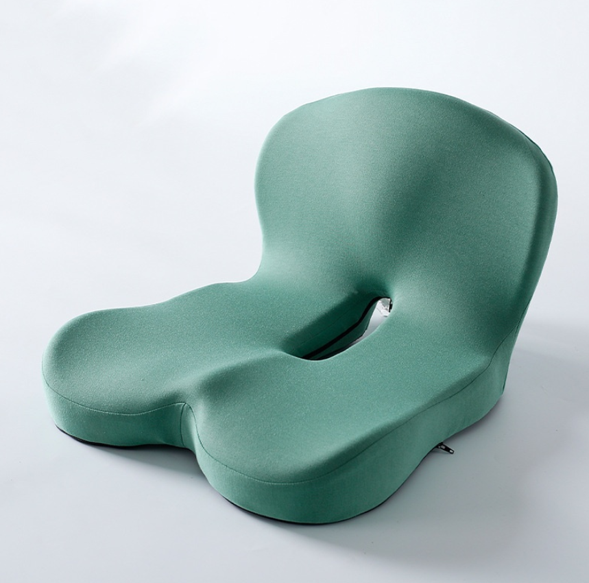Memory Foam Ergonomic Seat Cushion – 44x42x32cm, Posture Support, Office & Car Use