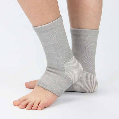 Elastic Sports Ankle Support Socks – Polyester & Spandex, Running & Fitness, Black & Grey