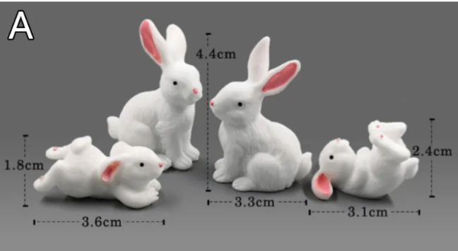 Mini Resin Animal Figurines for DIY Gardens & Terrariums – 8 Styles, Waterproof Micro-Landscape Decor