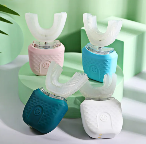 U-Shaped Ultrasonic Electric Toothbrush – 360° Sonic Cleaning, USB Rechargeable, 6 Colors