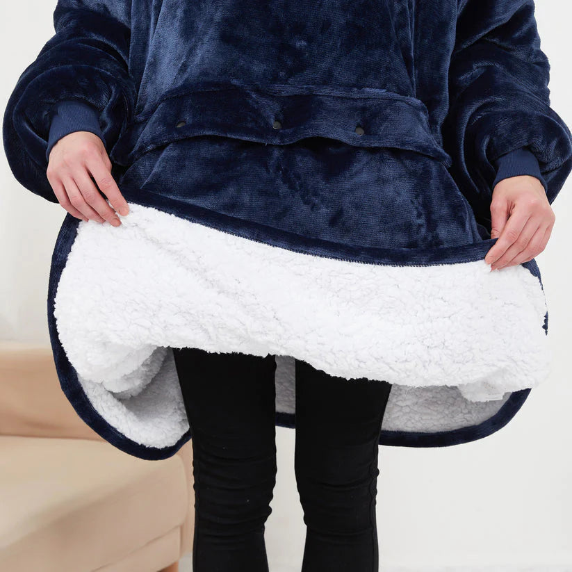 Heated Hoodie Blanket – Wearable Electric Blanket with Pockets, Adjustable Heat, Indoor & Outdoor