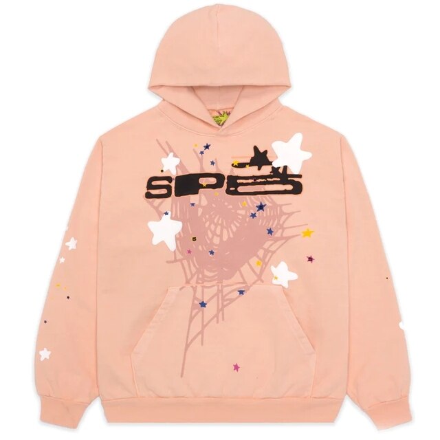 Spider Letter Print Hoodie – Unisex Streetwear, Sizes S–XL, Bold Graphic Design