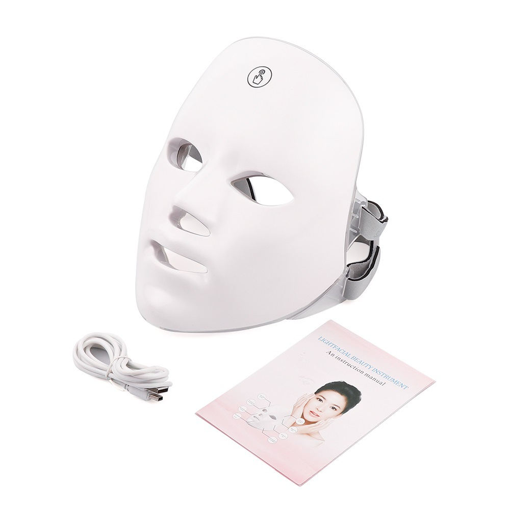 LED Light Therapy Face Mask for Skin Rejuvenation – 12W, USB Powered, Anti-Aging & Acne Treatment