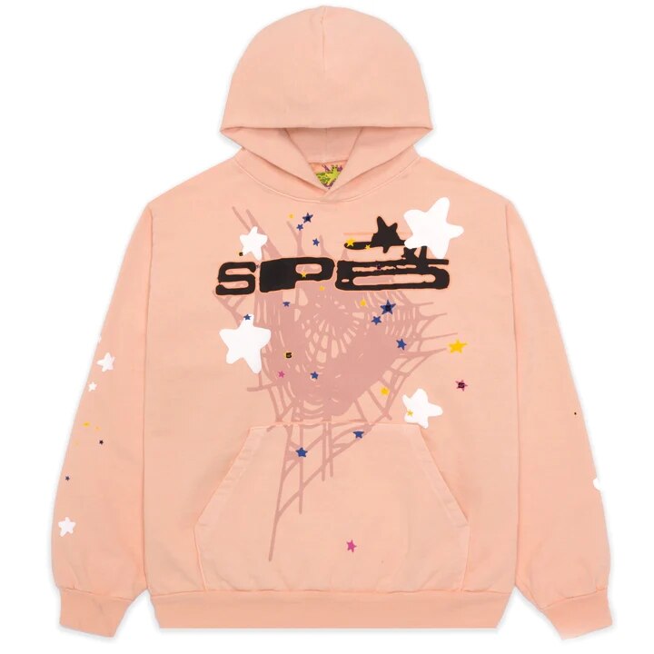 Spider Letter Print Hoodie – Unisex Streetwear, Sizes S–XL, Bold Graphic Design