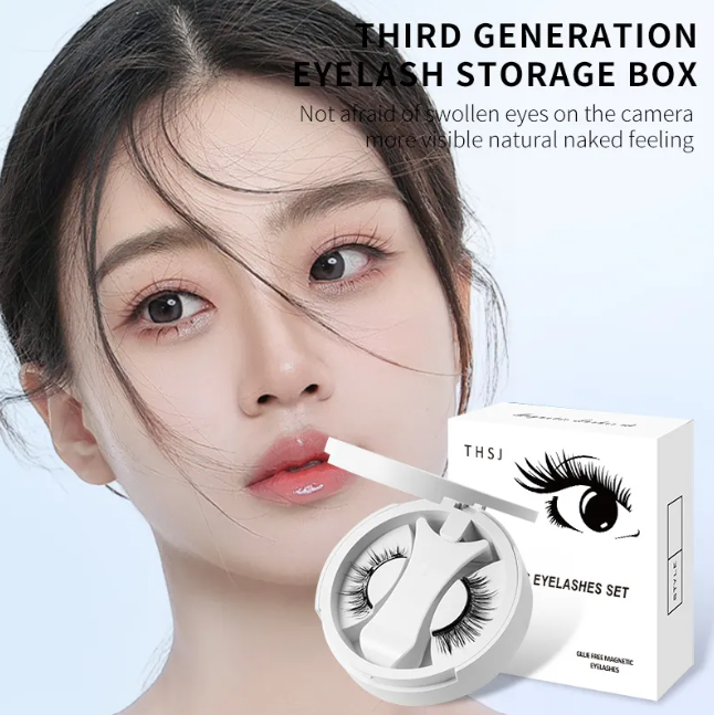 Magnetic Eyelashes Set – Glue-Free, Reusable, Natural Look, 7 Styles with Applicator