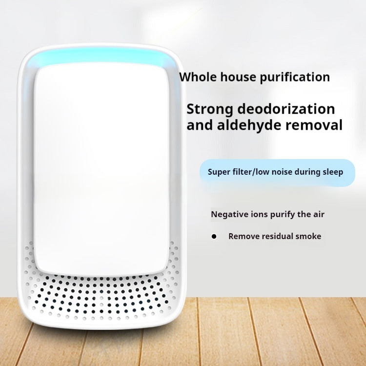 Plug-In Anion Air Purifier – Removes Odors, Allergens & Pet Smells, Ultra-Quiet, US/UK/EU Plug