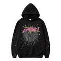 Spider Letter Print Hoodie – Unisex Streetwear, Sizes S–XL, Bold Graphic Design