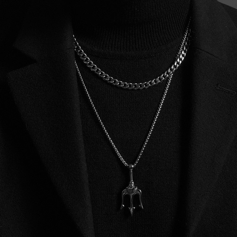 Twisted Rope Figaro Chain Necklace for Men – Premium Stainless Steel, Cuban Style