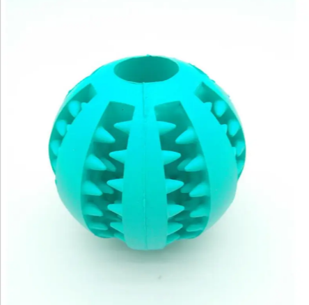 Interactive Slow Feeder Dog Ball – Food-Grade Rubber, Treat Dispensing, Dental Health, 3 Colors