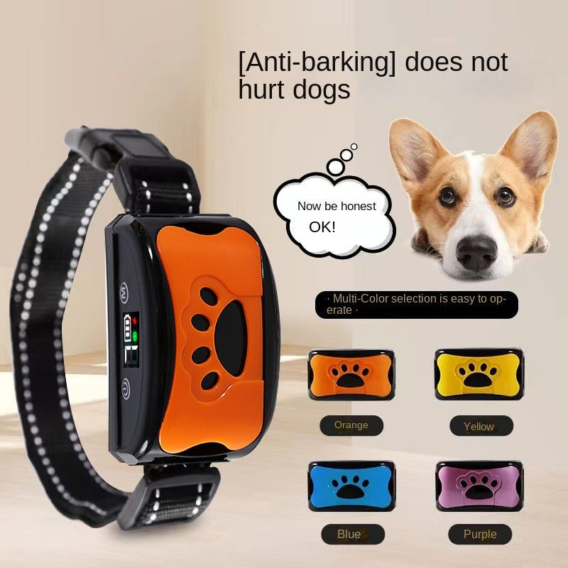 Ultrasonic Anti-Bark Dog Training Collar – USB Rechargeable, Humane, Vibration & Ultrasonic