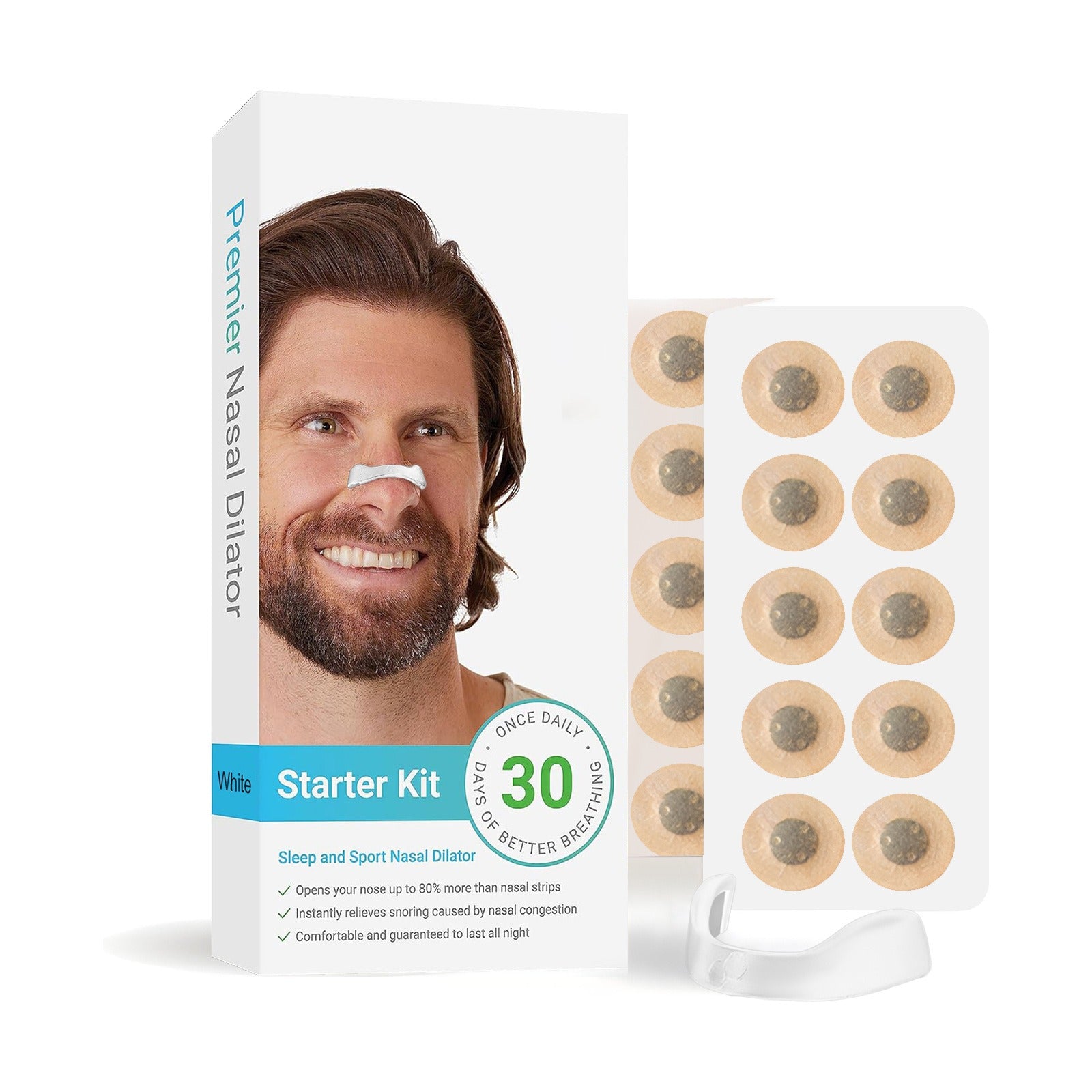 Magnetic Nasal Dilator Strips for Better Sleep & Snoring Relief – Multiple Pack Sizes