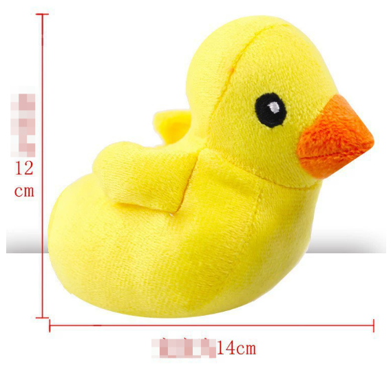 Calming Plush Duck Toy for Dogs & Cats – Squeaky, Teeth-Cleaning, S/M/L Sizes