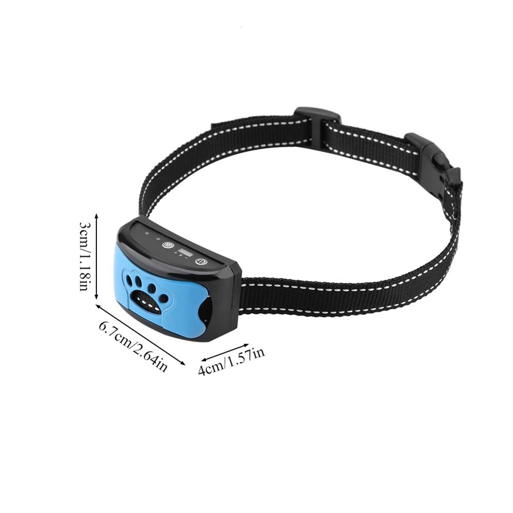Ultrasonic Anti-Bark Dog Training Collar – USB Rechargeable, Humane, Vibration & Ultrasonic