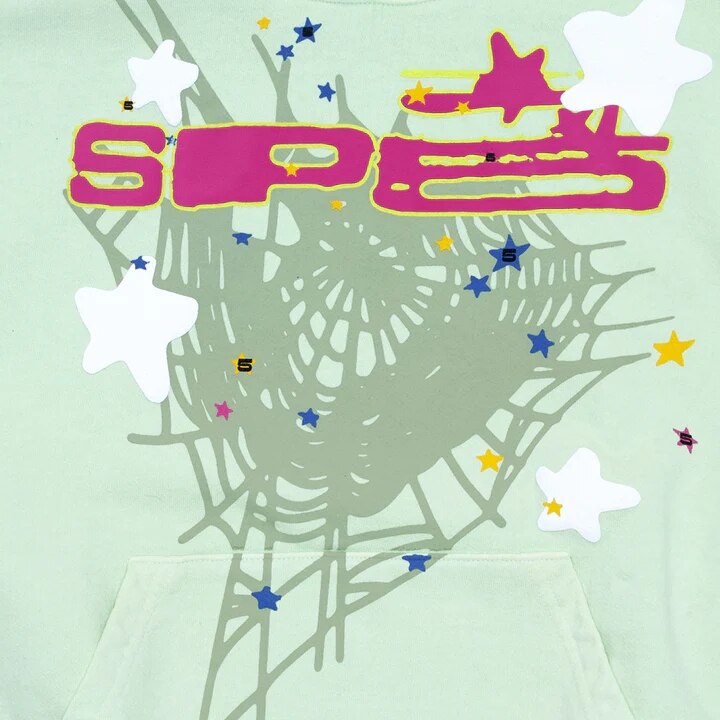 Spider Letter Print Hoodie – Unisex Streetwear, Sizes S–XL, Bold Graphic Design