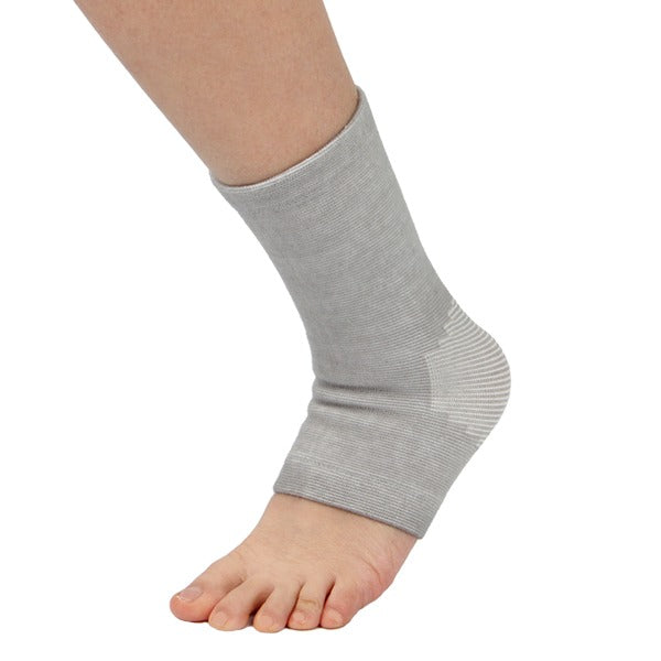 Elastic Sports Ankle Support Socks – Polyester & Spandex, Running & Fitness, Black & Grey