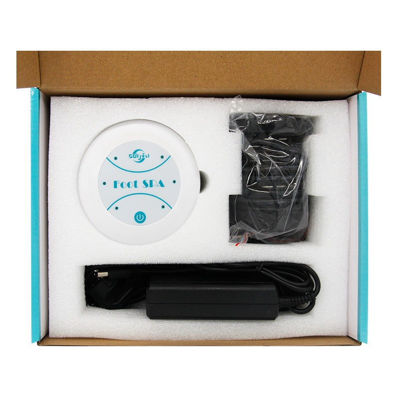 Portable Ion Foot Bath Massager – Bubble Soak, No Heating Required, Home & Travel