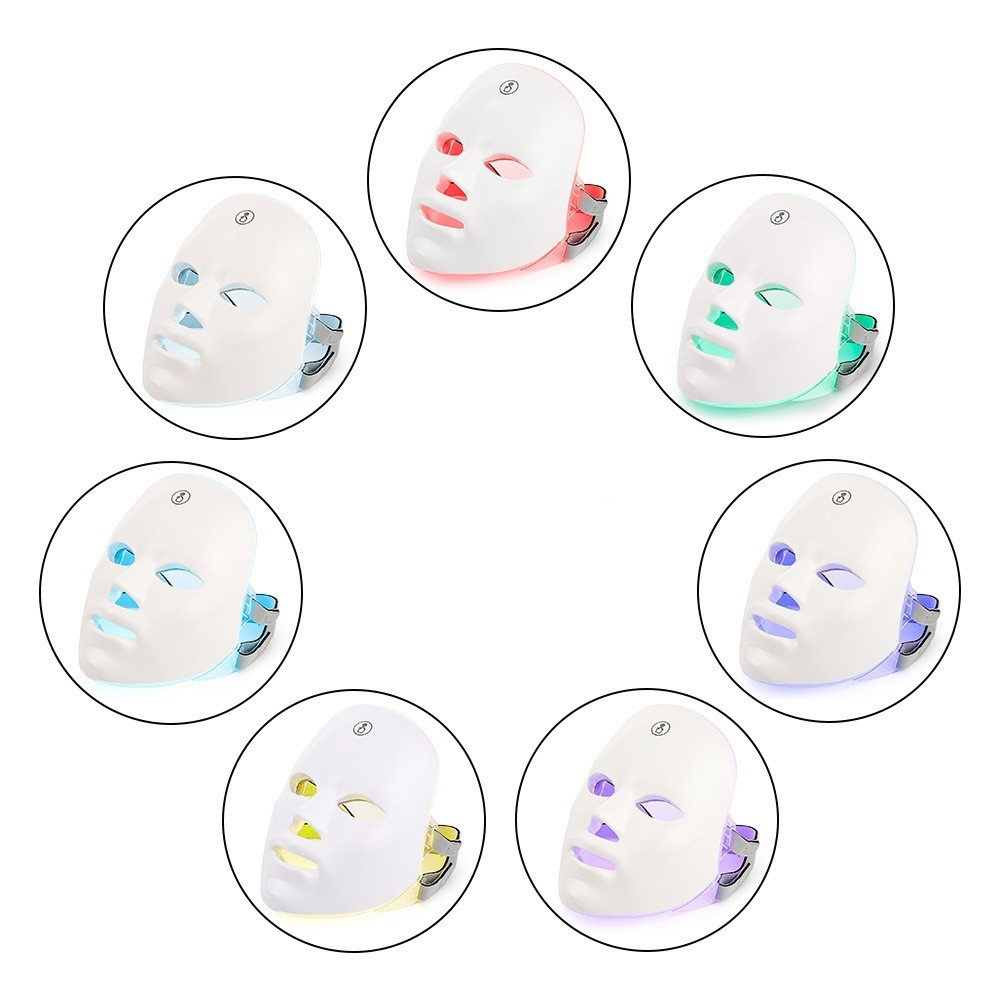 LED Light Therapy Face Mask for Skin Rejuvenation – 12W, USB Powered, Anti-Aging & Acne Treatment