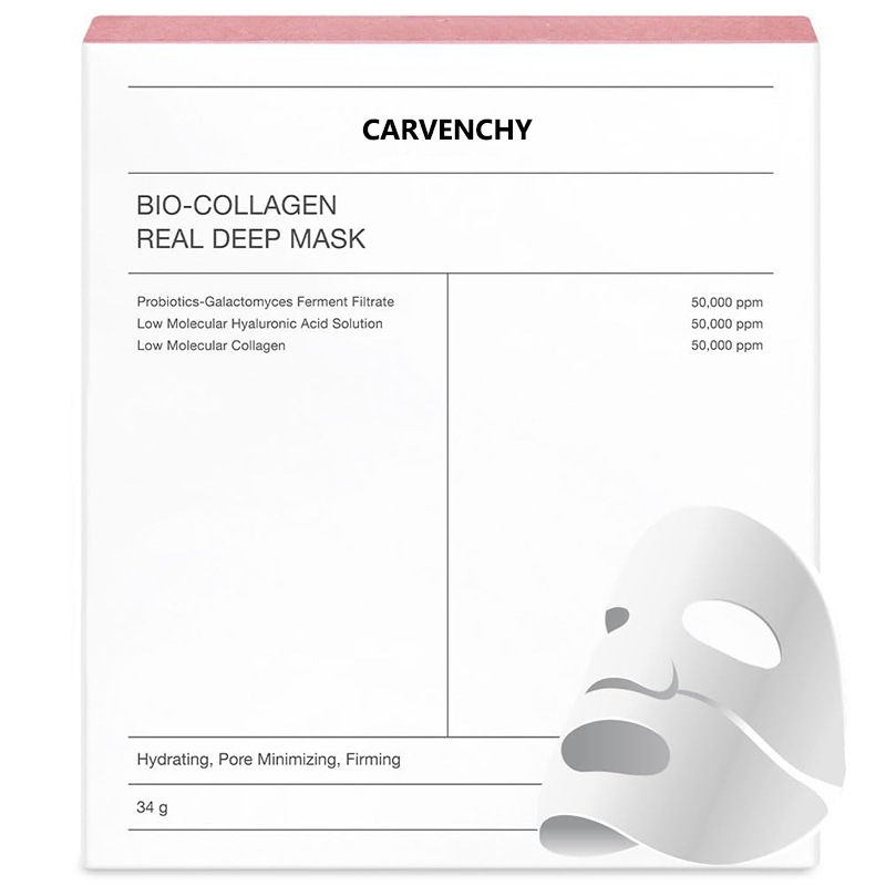 Bio-Collagen Deep Hydrating Face Mask – Anti-Aging, Firming, 4-Pack (28ml Each)