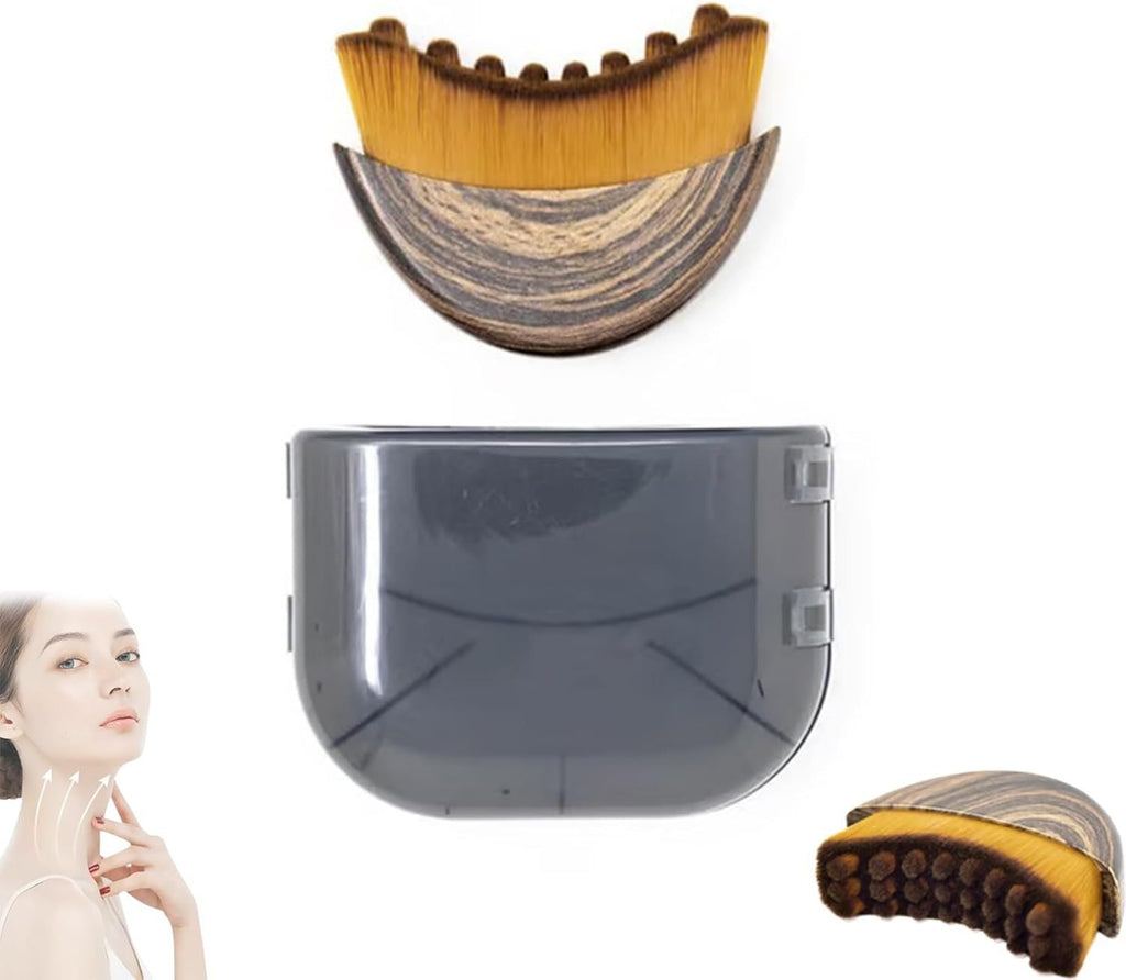 Facial Lymphatic Massage Brush – ABS Contouring Tool, Compact, with Optional Storage Box