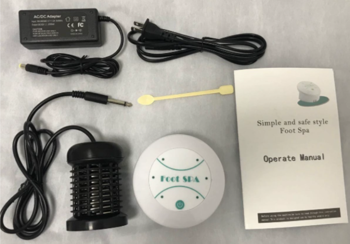 Portable Ion Foot Bath Massager – Bubble Soak, No Heating Required, Home & Travel