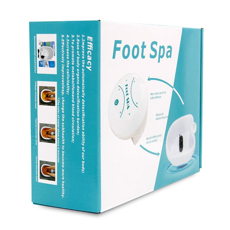 Portable Ion Foot Bath Massager – Bubble Soak, No Heating Required, Home & Travel