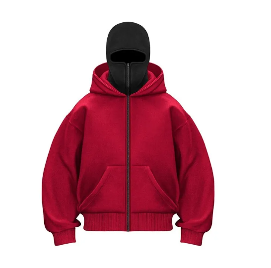 DualCozy Double Hood Fleece-Lined Hoodie – Warm, Stylish, Casual & Outdoor Wear