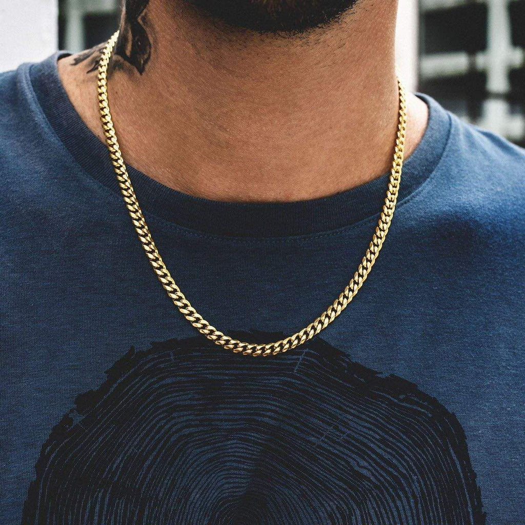 Twisted Rope Figaro Chain Necklace for Men – Premium Stainless Steel, Cuban Style