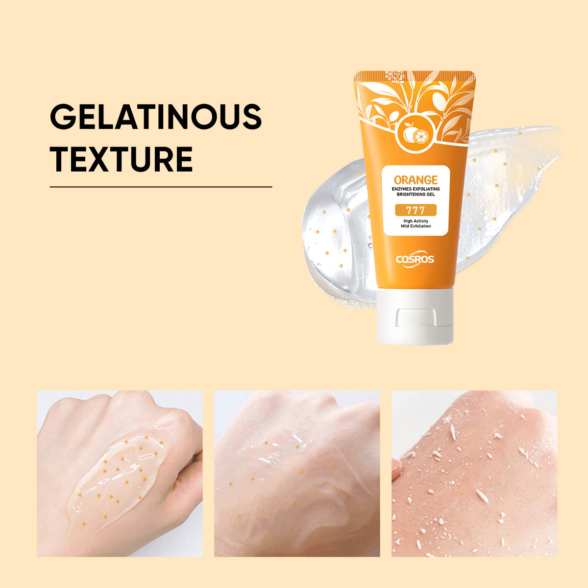 Orange Exfoliating & Whitening Gel 50g – Dead Skin Removal, Brightening Skincare