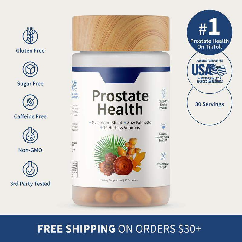 Nitric Oxide & Saw Palmetto Supplement Capsule Set – Energy, Circulation & Prostate Support
