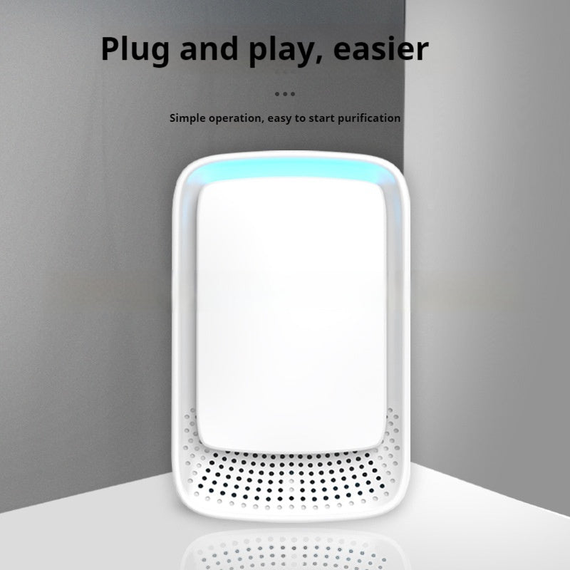 Plug-In Anion Air Purifier – Removes Odors, Allergens & Pet Smells, Ultra-Quiet, US/UK/EU Plug