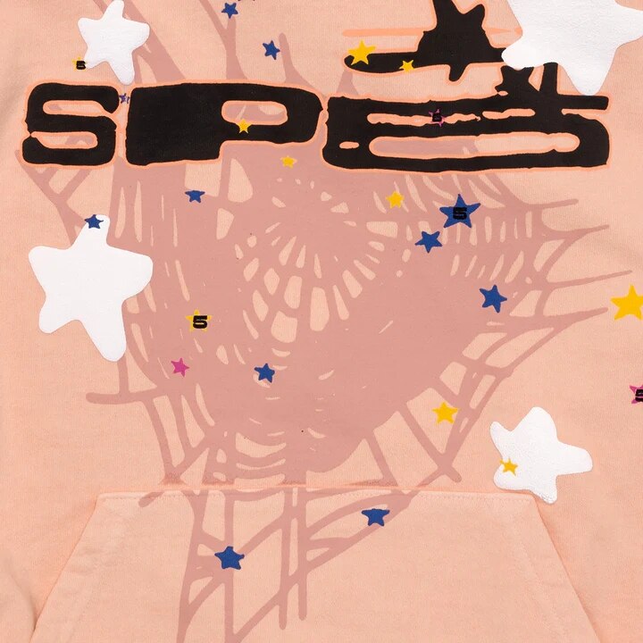 Spider Letter Print Hoodie – Unisex Streetwear, Sizes S–XL, Bold Graphic Design