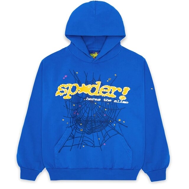 Spider Letter Print Hoodie – Unisex Streetwear, Sizes S–XL, Bold Graphic Design