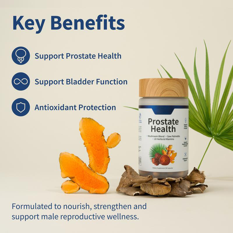 Nitric Oxide & Saw Palmetto Supplement Capsule Set – Energy, Circulation & Prostate Support